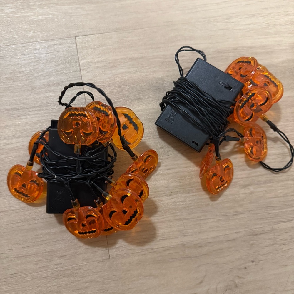 Pumpkin String Lights - mini LED